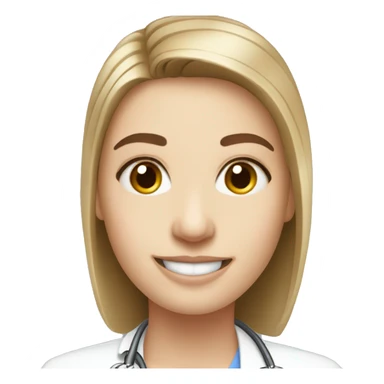 Smiling dermatologist ￼ sticker