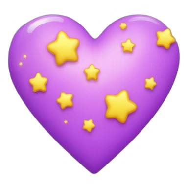 pink-and-purple-heart-with-yellow-sparkles sticker