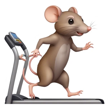 Rat on a treadmill sticker