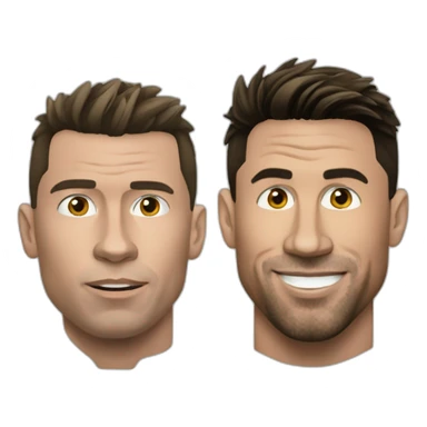 Ronaldo contre Messi sticker