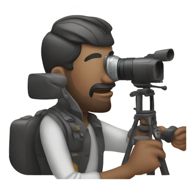 man making film sticker