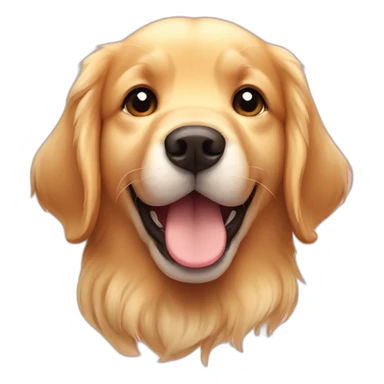 Cute little Golden Retriever sticker