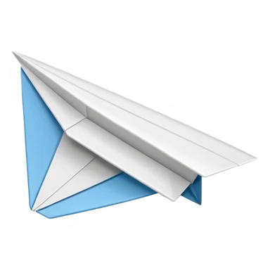 simple paper plane sticker