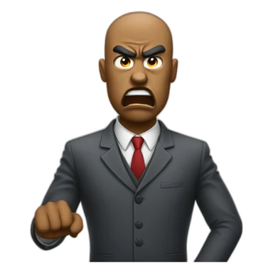 Angry with boss sticker