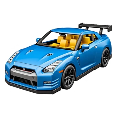 Fait moi une nissan gtr couleur Carbon en lego sticker