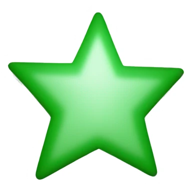 Green square with white star inside sticker