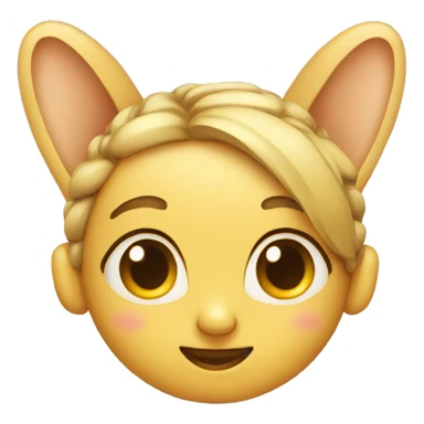 ears with earrings sticker