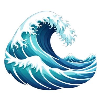 Sea waves sticker