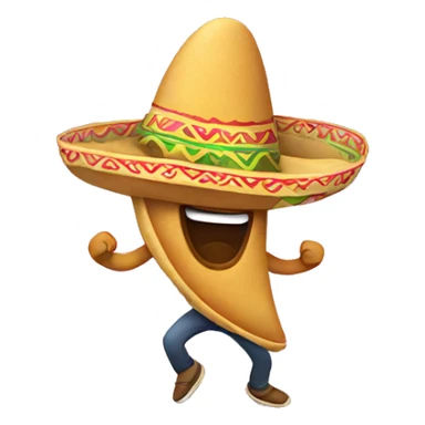 Dancing taco sticker
