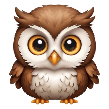 cute baby owl sticker