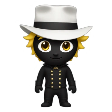 Chat noir et blanc  sticker