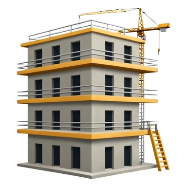 immeuble en construction sticker