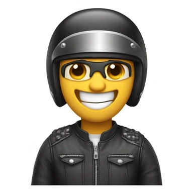 biker emoji Smiling face with hearts sticker