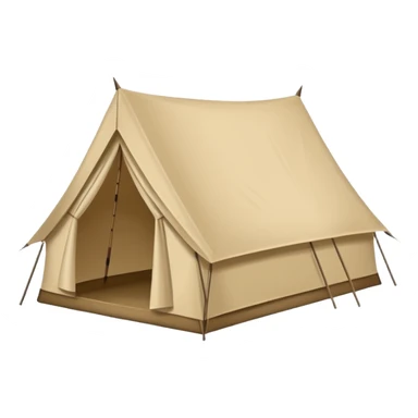 unfolded tent sticker