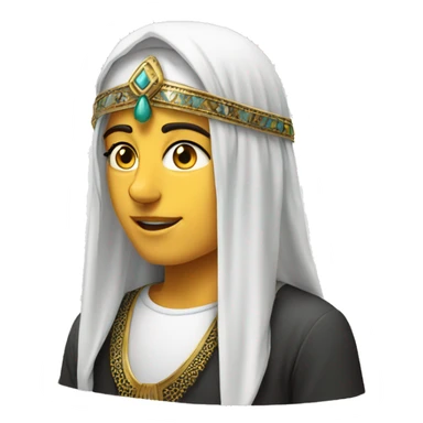 Arab headdress with agal and ghutra sticker