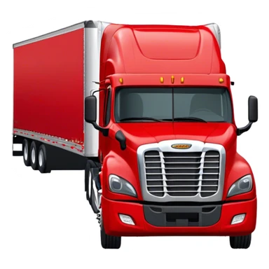 Cattle Truck - Freightliner Cascadia (Model Year: 2021) (Iconic colour: Red) sticker