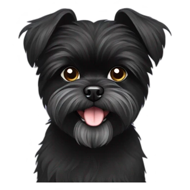 black Affenpinscher sticker