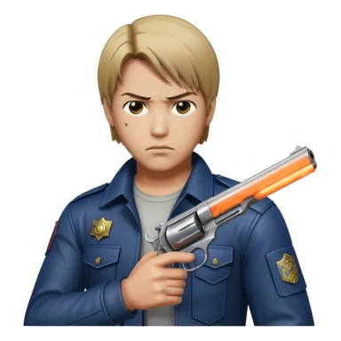 Leon s kennedy took his pistol sticker