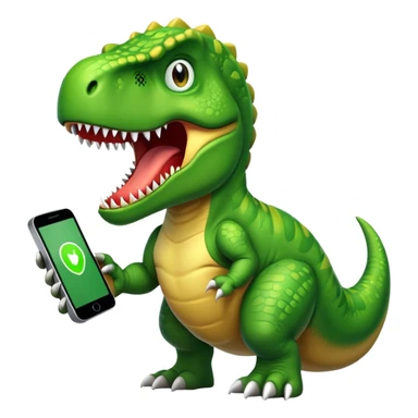 T-rex call phone sticker