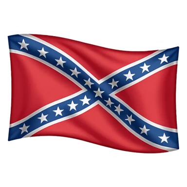 Confederate flag sticker