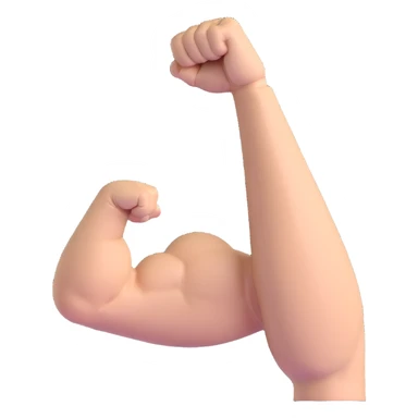 flexing muscle arm sticker