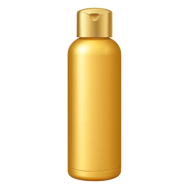 shampoo bottle in golden colour sticker