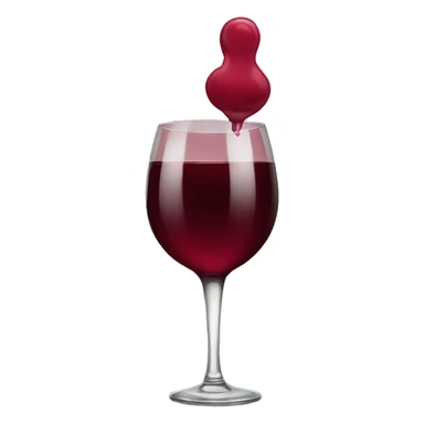 wine red birthday sticker