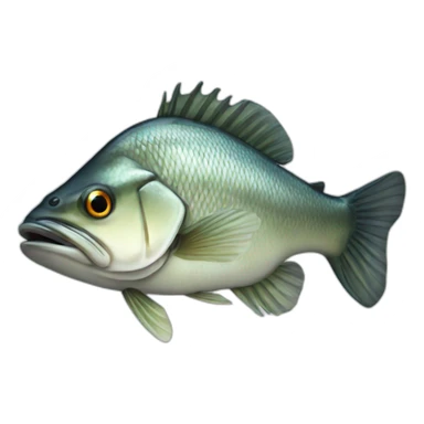 Sea bass sticker