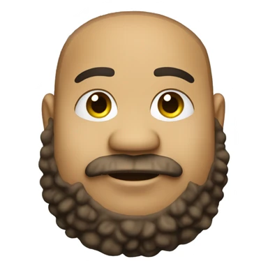 Light skin, overweight happy with 3 days beard sticker