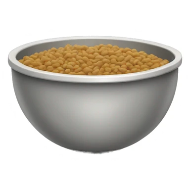A bowl of wet cat food sticker