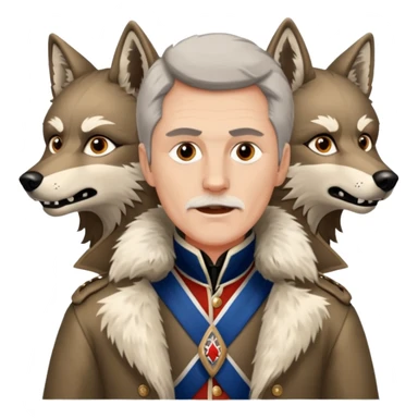 Loyalist Patrick Ferguson at the Revolutionary war Battle of Kings Mountain, with Wolves around him. sticker