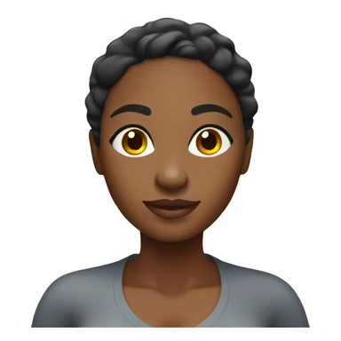 Black massage therapist woman having massage sticker