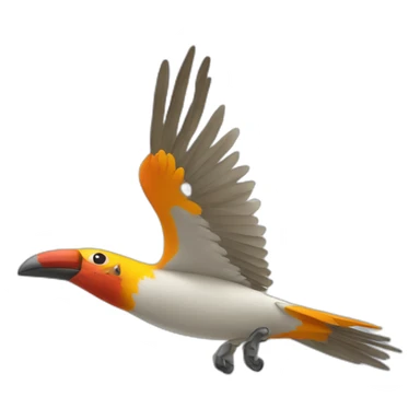 Pájaro avión comun sticker