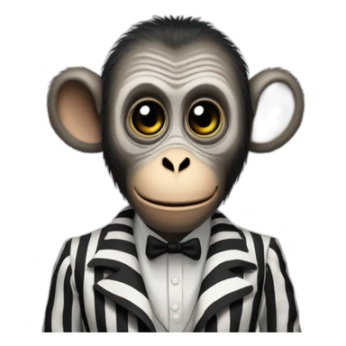 Beetlejuice monkey sticker