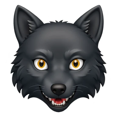 Lobo negro sticker