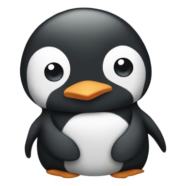 Penguin cuddle  sticker