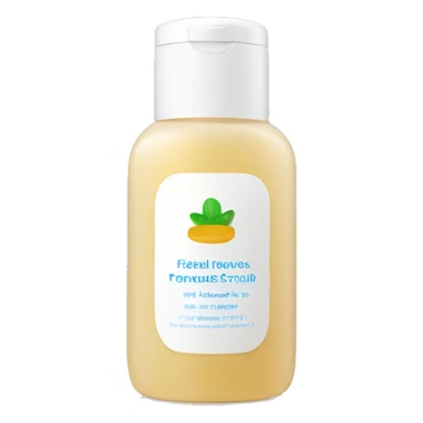 facial scrub bottle with label sticker