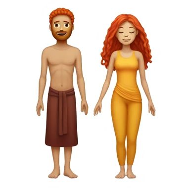 man and woman with red hair
spiritual practices, yoga sticker