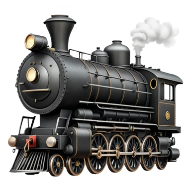 vintage steam locomotive sticker