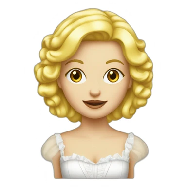 Fille blonde vénitienne sticker