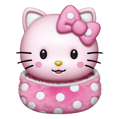Hello Kitty de puntitos sticker