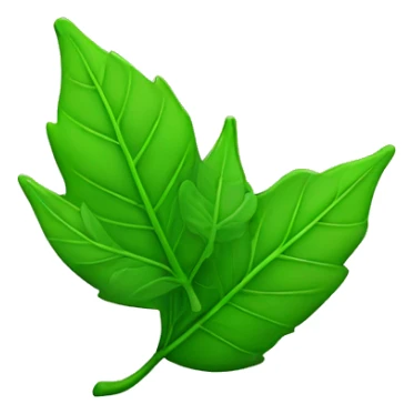 green leaf for smoke sticker