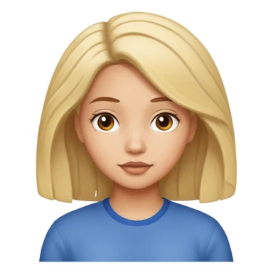 Girl with 3c hair sticker