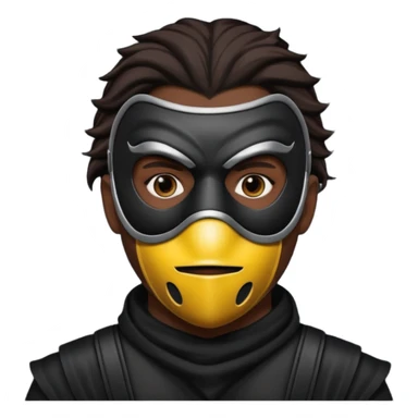 bdsm slave black leather fullhead mask, no metallic details sticker