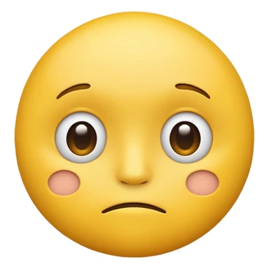 a mewing thinking emoji sticker