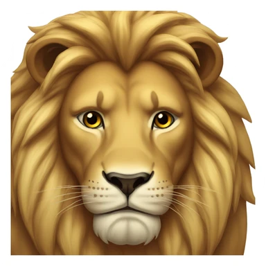 serious lion sticker