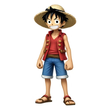 Luffy in the spotlight sticker