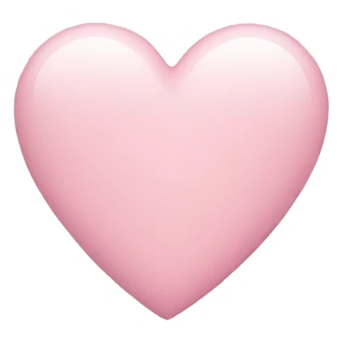 light pink heart sticker