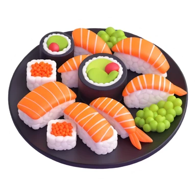 sushi plate sticker
