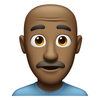 Man with overly large nose sticker